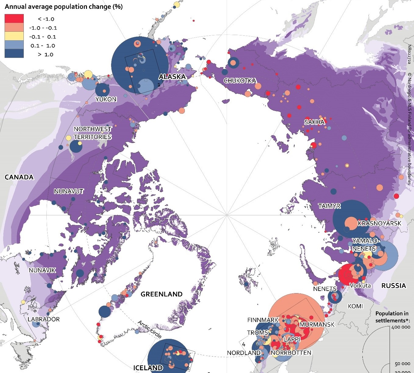 Cities On Ice Population Change In The Arctic The