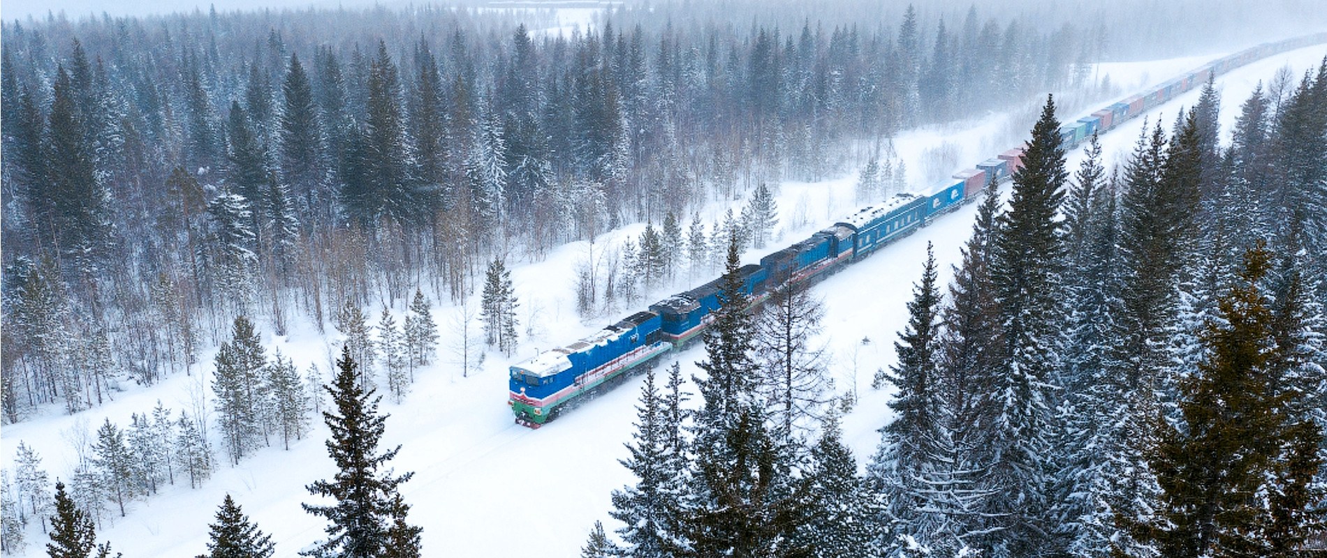 Train in Yakutia, Russia